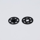 Кнопки пришивные, декоративные, d = 15 мм, 10 шт, цвет чёрный - Фото 2