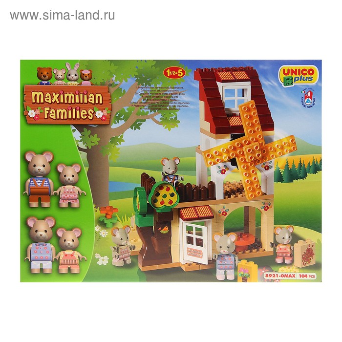 Конструктор Unico plus Maximilian "Ветряная мельница" - Фото 1