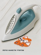 Термоаппликация «Лиса в очках», 5.8×6.8 см, оранжевая - Фото 2