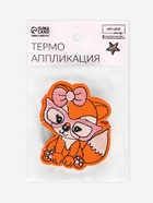 Термоаппликация «Лиса в очках», 5.8×6.8 см, оранжевая 5573095 - фото 319808861