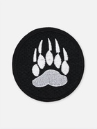 Термоаппликация «Лапа», d=8 см, чёрная, белая - Фото 3