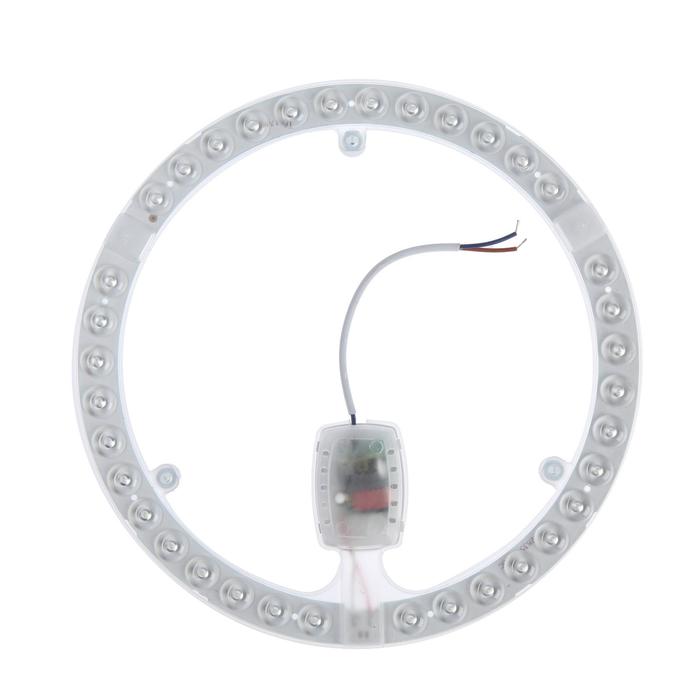 Модуль светодиодный с драйвером, 230 мм, 36 Вт, 2880 Лм, 6500К, БЕЛЫЙ, 220 В - Фото 1