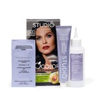 Стойкая крем краска для волос Studio Professional 1.0 Черный, 50/50/15 мл - фото 6418063