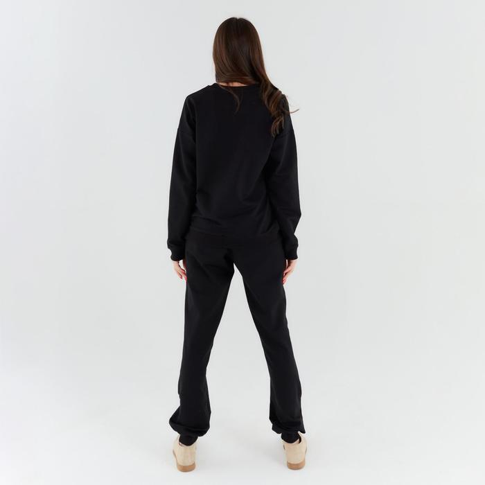 Костюм женский (свитшот, брюки) MINAKU: Casual Collection цвет чёрный, размер 50 49820