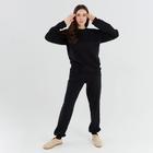 Костюм женский (свитшот, брюки) MINAKU: Casual Collection цвет чёрный, размер 52 - Фото 4