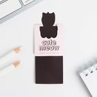 Магнитная закладка со стикером, Cute meow - Фото 3