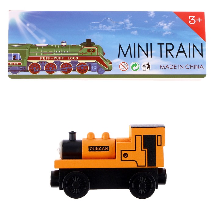 Детский паровоз для железной дороги 3,4×8,6×5,1 см - фото 1905784226