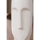 Ваза керамическая "Лицо", напольная, белая, матовая, 42 см - Фото 4