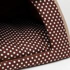 Домик-вигвам для животных «Нежность», 40×40×37 см, бязь, коричневый - Фото 3