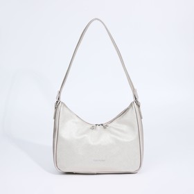 Сумка-багет, отдел на молнии, наружный карман, цвет бежевый