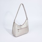 Сумка-багет, отдел на молнии, наружный карман, цвет бежевый - Фото 2