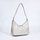 Сумка-багет, отдел на молнии, наружный карман, цвет бежевый - Фото 3