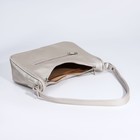 Сумка-багет, отдел на молнии, наружный карман, цвет бежевый - Фото 7