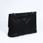 Сумка-мессенджер на клапане, цвет чёрный - Фото 2