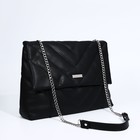 Сумка-мессенджер на клапане, цвет чёрный - Фото 3
