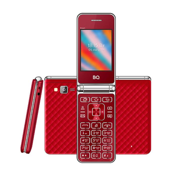 Сотовый телефон BQ M-2445 Dream, 2.4", 2 sim, 32Мб, microSD, 800 мАч, красный - фото 51320460