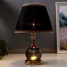 Лампа настольная 16434/1BK Е27 40Вт черно-золотой 27,5х27,5х42 см RISALUX - фото 22460468