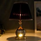 Лампа настольная 16434/1BK Е27 40Вт черно-золотой 27,5х27,5х42 см RISALUX - фото 22460469