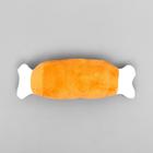 Игрушка для собак "Мягкая косточка" с пищалкой, 19 см, оранжевая - фото 6418345