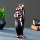 Фигура "Кошка с Котенком" черная/медь 4х6х20см - Фото 1