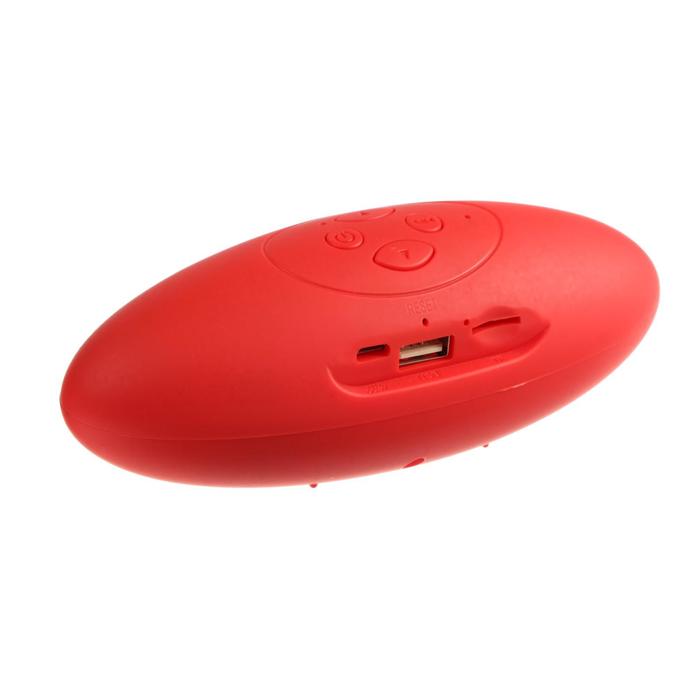Портативная колонка LuazON Hi-Tech15, Bluetooth, 3 Вт, USB, microSD, красная - фото 51320478