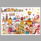 Наклейка интерьерная цветная «Город механиков», 60×90 см - фото 119409263