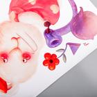 Наклейка пластик интерьерная цветная "Зверята и транспорт" 60х85 см - фото 119409268