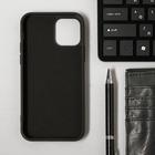 Чехол LuazON для телефона iPhone 12/12 Pro, Soft-touch силикон, черный 6248014