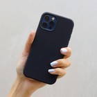 Чехол LuazON для телефона iPhone 12/12 Pro, Soft-touch силикон, черный 6248014