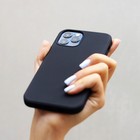 Чехол LuazON для телефона iPhone 12/12 Pro, Soft-touch силикон, черный 6248014