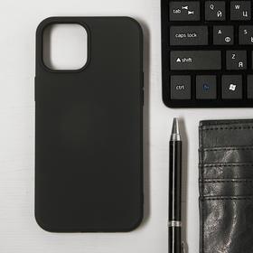 Чехол LuazON для телефона iPhone 12 Pro Max, Soft-touch силикон, черный 6248016