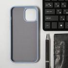 Чехол LuazON для телефона iPhone 12 Pro Max, Soft-touch силикон, голубой - Фото 2