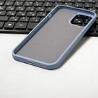 Чехол LuazON для телефона iPhone 12 Pro Max, Soft-touch силикон, голубой - Фото 3