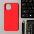 Чехол LuazON для телефона iPhone 12/12 Pro, Soft-touch силикон, красный 6248020 - фото 14668894