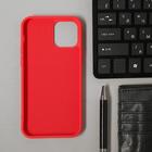 Чехол Luazon для телефона iPhone 12/12 Pro, Soft-touch силикон, красный - Фото 2