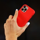Чехол Luazon для телефона iPhone 12/12 Pro, Soft-touch силикон, красный - Фото 5