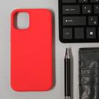Чехол LuazON для телефона iPhone 12 mini, Soft-touch силикон, красный - фото 9257615