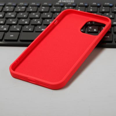 Чехол Luazon для телефона iPhone 12 Pro Max, Soft-touch силикон, красный