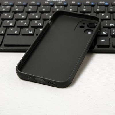 Чехол LuazON для телефона iPhone 12 mini, Soft-touch силикон, черный