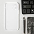 Чехол LuazON для телефона iPhone 12 mini, Soft-touch силикон, прозрачный белый - Фото 2