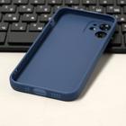 Чехол LuazON для телефона iPhone 12 mini, Soft-touch силикон, глубокий синий - Фото 3