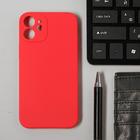 Чехол LuazON для телефона iPhone 12 mini, Soft-touch силикон, красный - Фото 1