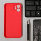 Чехол LuazON для телефона iPhone 12 mini, Soft-touch силикон, красный - Фото 2
