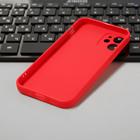 Чехол LuazON для телефона iPhone 12 mini, Soft-touch силикон, красный - Фото 3