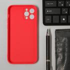 Чехол LuazON для телефона iPhone 12 Pro, Soft-touch силикон, красный - Фото 2