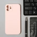Чехол LuazON для телефона iPhone 12, Soft-touch силикон, розовый - Фото 2