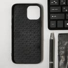 Чехол LuazON для iPhone 12 Pro Max, поддержка MagSafe, вставка из стекла и кожи, оранжевый - Фото 2