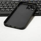 Чехол LuazON для iPhone 12 Pro Max, поддержка MagSafe, вставка из стекла и кожи, зеленый - Фото 3