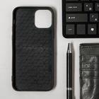 Чехол Luazon для iPhone 12/12 Pro, поддержка MagSafe, вставка из стекла и кожи, красный - Фото 2