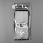 Чехол Luazon для iPhone 12 Pro Max, поддержка MagSafe, вставка из стекла и кожи, синий - Фото 6